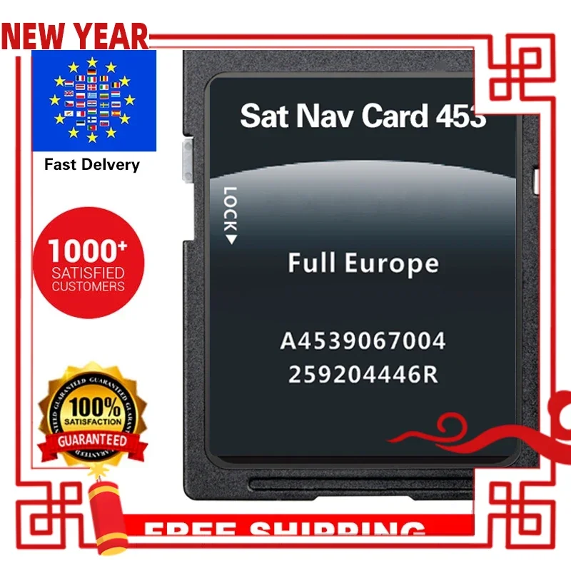 

2023 New for Smart 453 mit Cool & Media Navigation Car A4539067004 SD Card GPS Navi Update Map Full Europe