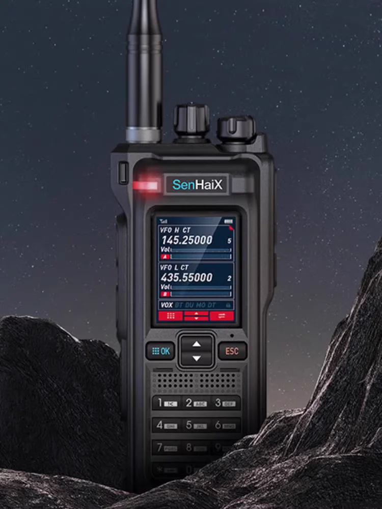 Оригинальная рация SenhaiX, двойная радиостанция, VHF/UHF/AM/FM, 2 Вт/5 Вт/10 Вт, двухсторонняя радиостанция, 960 каналов, удобная рация