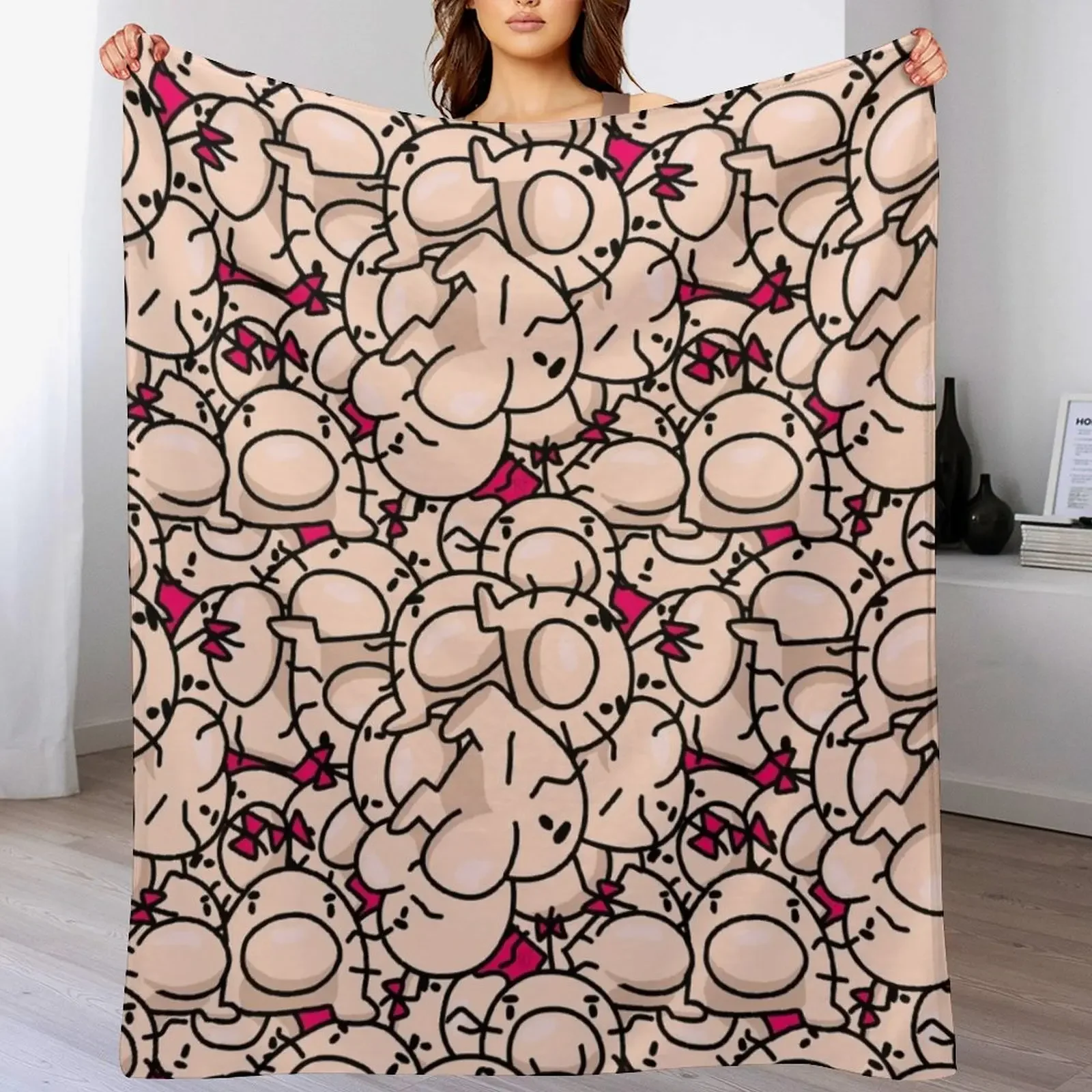 

Mr. Saturn (Mother Series) Throw Blanket blankets ands Summer Heavy Retros Blankets