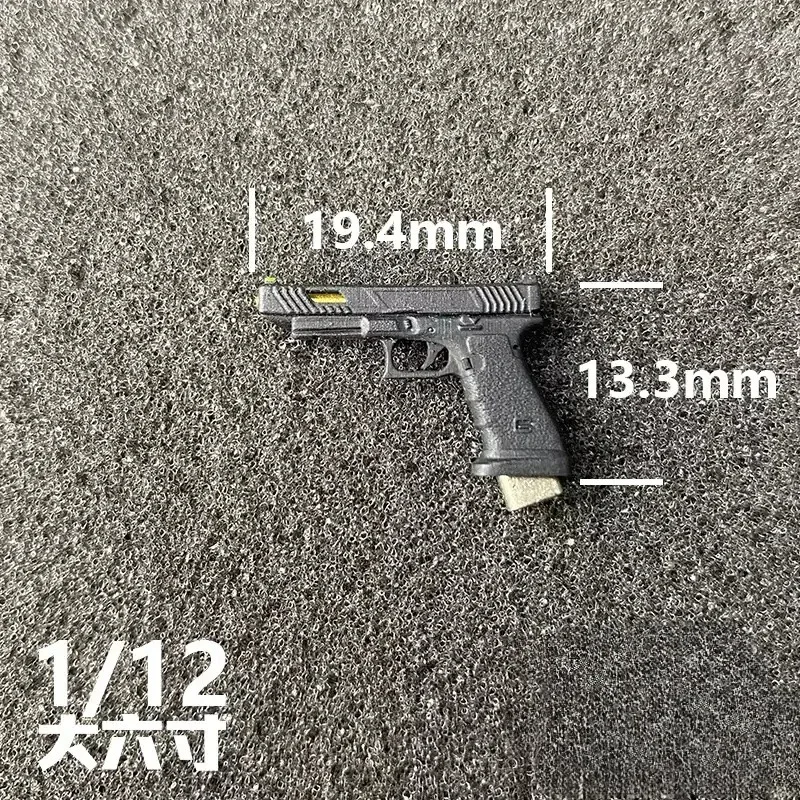 TTIG34 1/12 Maßstab 3D-Harzmodell Abnehmbares Gewehr mit Magazin Miniatur-Waffenmodell Szenenrequisiten für 6-Zoll Mezco HASUKI Actionfigur – Detail 1