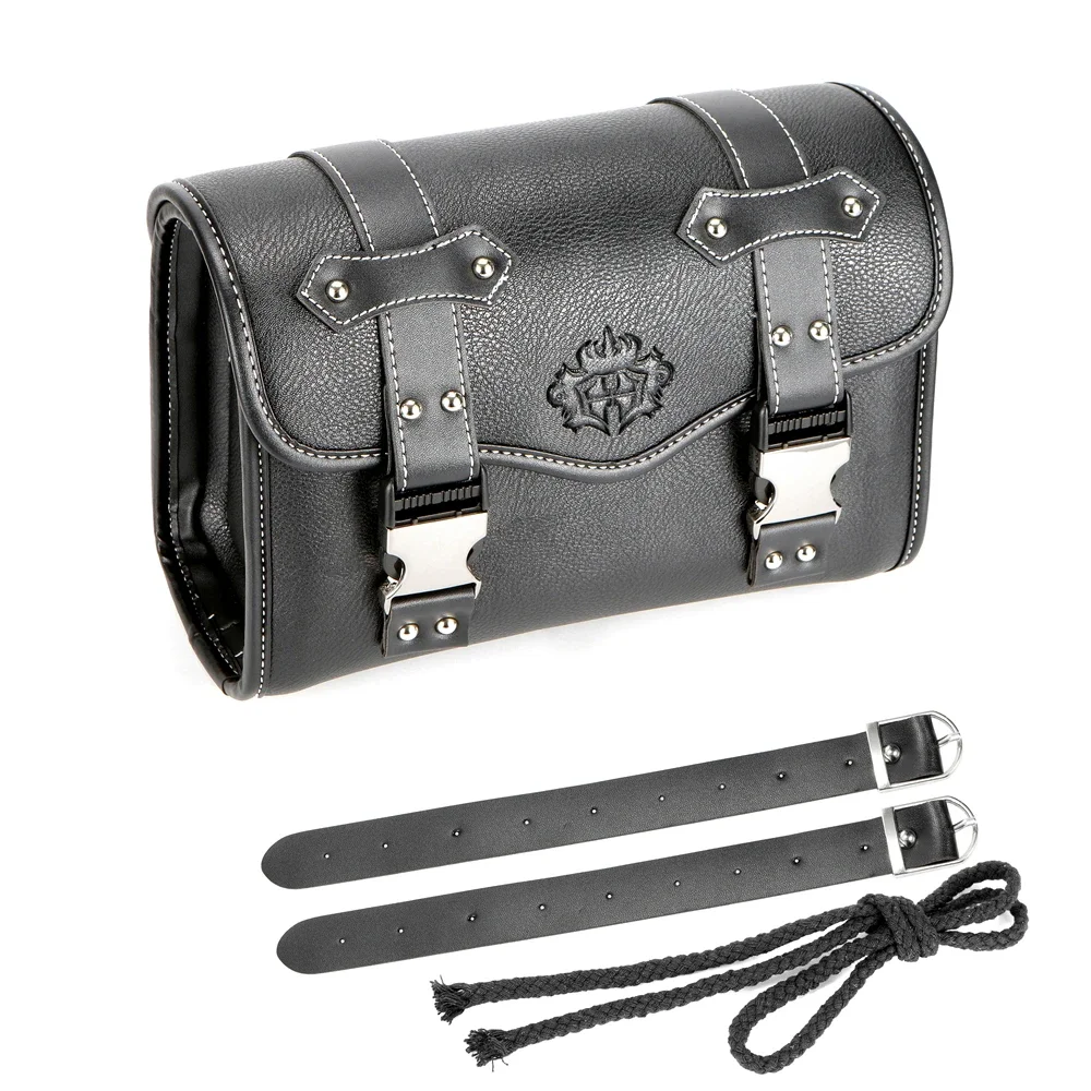 

Universal Motorcycle Saddlebags Fork Bag PU Leather Luggage Pouch Side Tool Bag Saddle Bag for for Honda for Bmw for Suzuki