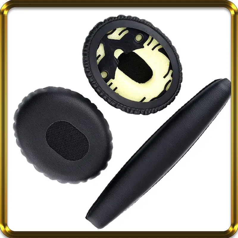 

-A95Z 4X A Pair Of Black Ear Cushions With Head Pad For Bose QC3 Quiet Comfort 3 Headphones