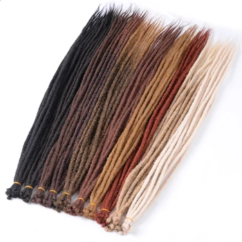 女性用合成繊維ドレッドヘアエクステンション,ヒッピータイプ,0.6 cm,幅36インチ