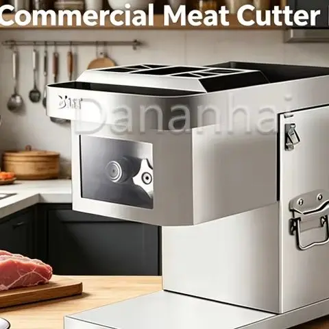 

Small Electric Meat Cutter Stainless Steel Automatic Vegetable Cutter 2.5/3.5/5/7mm Thickness Commercial Household Appliance