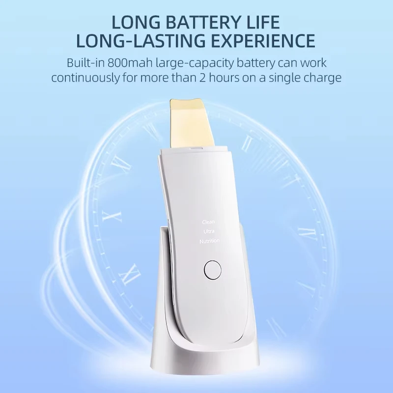 Elektrische Huid Scrubber Peeling Comedondrukker Diepe Gezicht Reiniging Lifting Ion Acne Porie Cleaner Facial Spatel Schop Cleanser