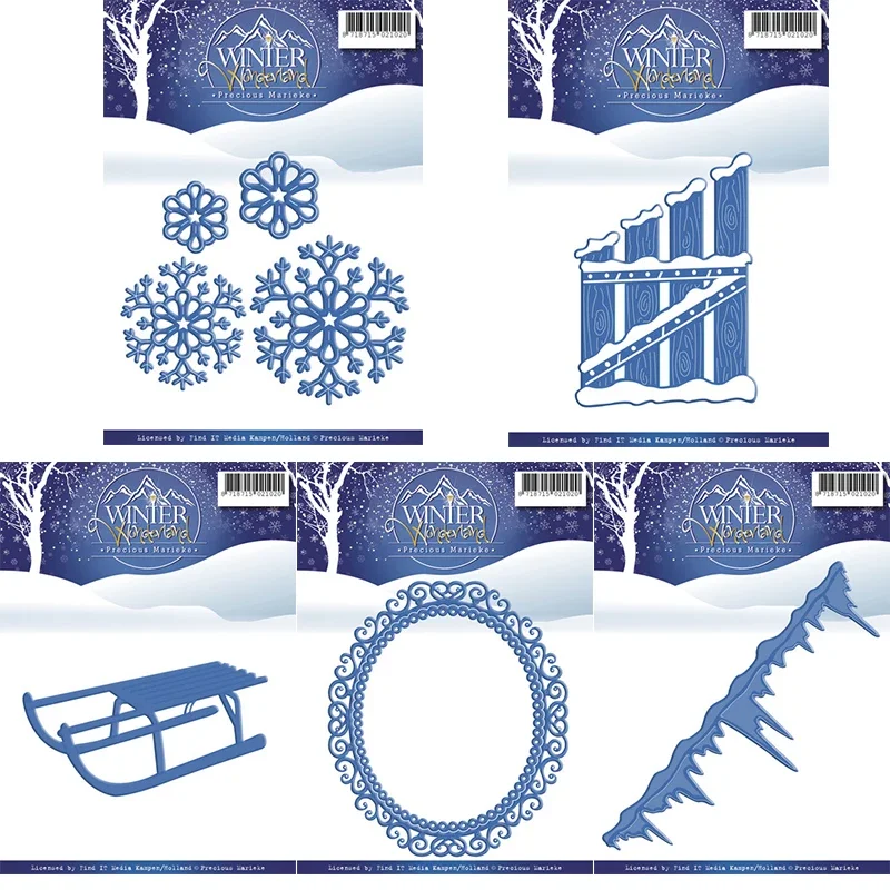 

Металлические вырубные ножи Mmao Crafts для декора в стиле зимней сказки, трафареты для скрапбукинга, тиснения на бумаге/фотокарточках