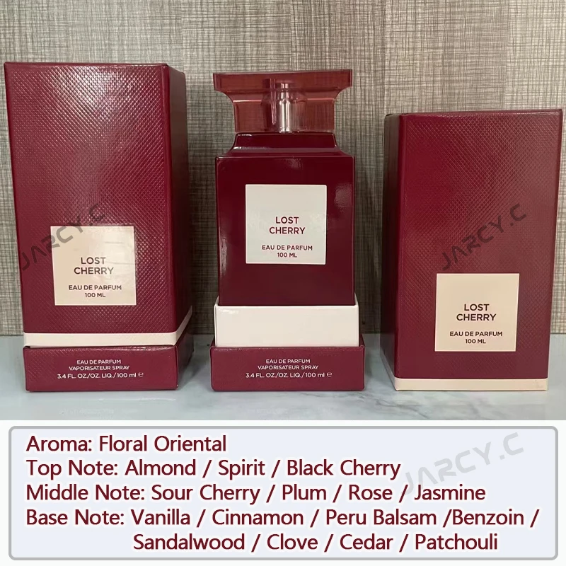 100ml High Quality Brand Women Perfume Tobacco Rose Cherry Natural Long-lasting Body Perfume Men's Daily Dates