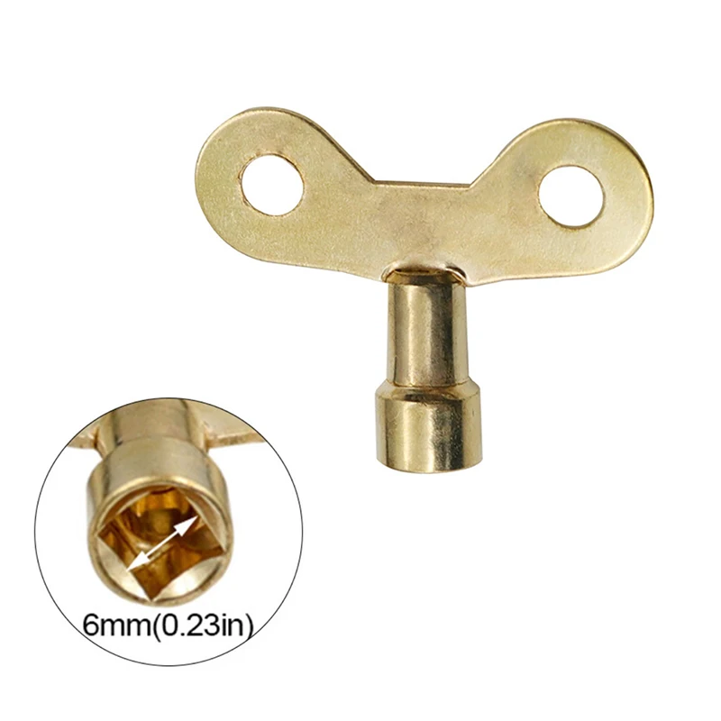 Plumbing Hole Faucet Key Radiator Water Valve Tap Square Socket Special Lock Wrench Faucet Switch Key Handle