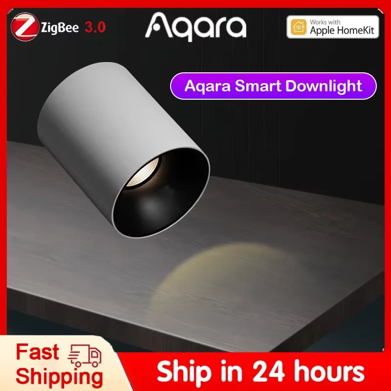 Aqara T1 Downlight Dimming Round Light Zigbee 10W Beam Angle 24°36° Adaptive Lighting Dimming Smart Home For Homekit Aqara Home
