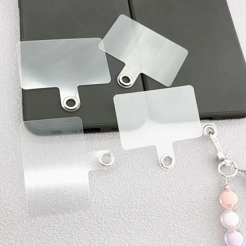 100/20/10Pcs Universal Tpu Mobile Phone Anti-lost Lanyard Card Gasket Nylon Detachable Phone Hanging Cord Strap Patch Tether Pad