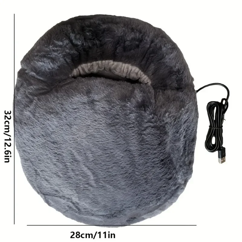 

35-40 Yards USB Electric Foot Warmer With Constant Temperature Heating Soft Goose Down Washable Winter 5V Foot Warmer Bedroom