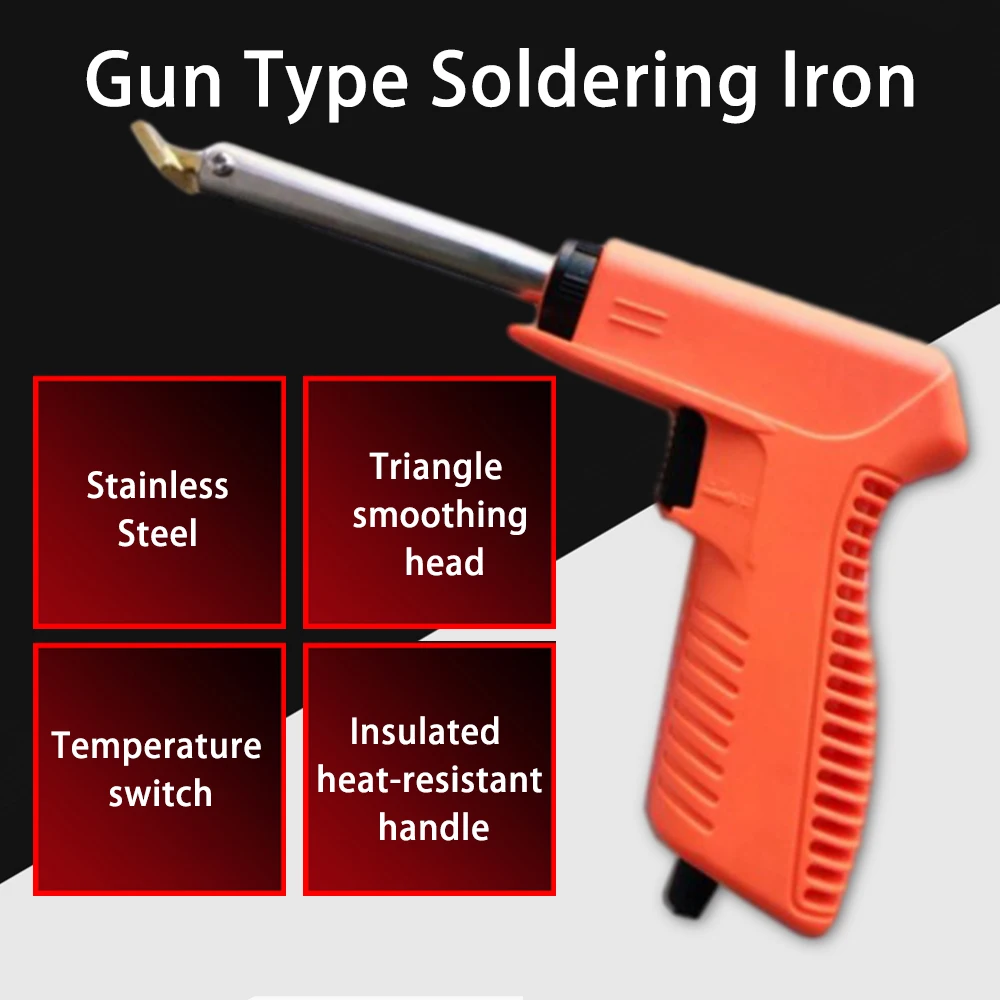 80W Gun Shape Plastic Welder 180~500℃ PVC Plastic Welding electric iron Car Bumper Repair Tool EU/US/UK/AU Standar plug