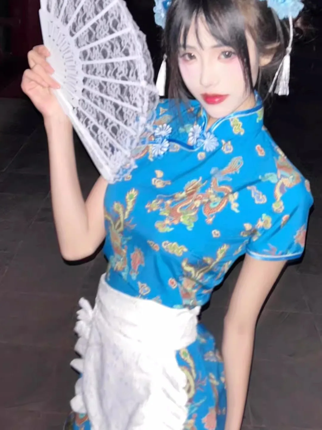تنورة صينية جديدة من Sle Dr loween Cisas Cosplay orm تنورة خادمة ناعمة للفتيات ملابس يومية