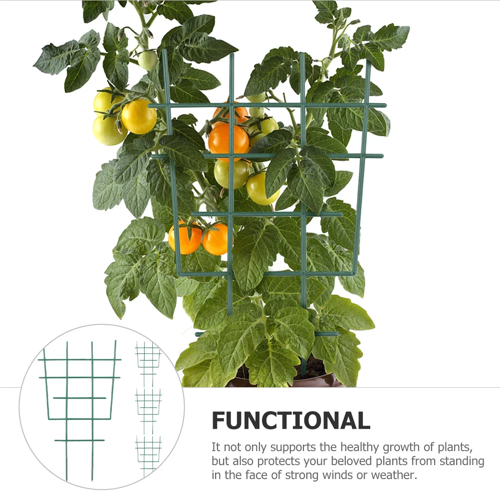 

4Pcs Safe Plastic Plant Support Trellis Easy Install for Vines Roses Peas Morning Glories Plant Climbing Frame