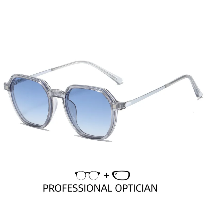 

OPTRA Durable Polarized Glasses Magnetic Clip Eyeglasses Two Color Sunglasses Anti Blue Ray Optical Prescription Reading Eyewear