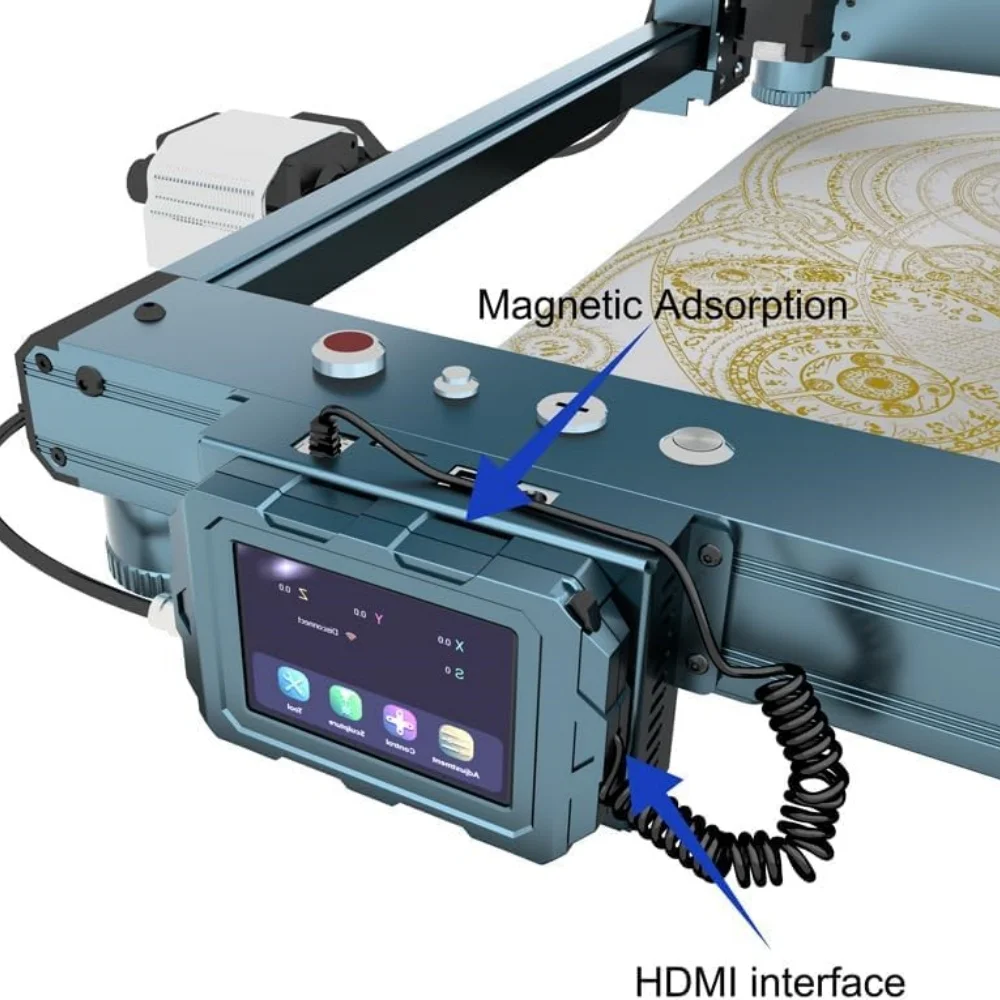 شاشة لمس مغناطيسية أطول عالية الدقة مقاس 3.5 بوصة، تعزز تجربة التشغيل للمقارفين بالليزر من سلسلة LONGER B1