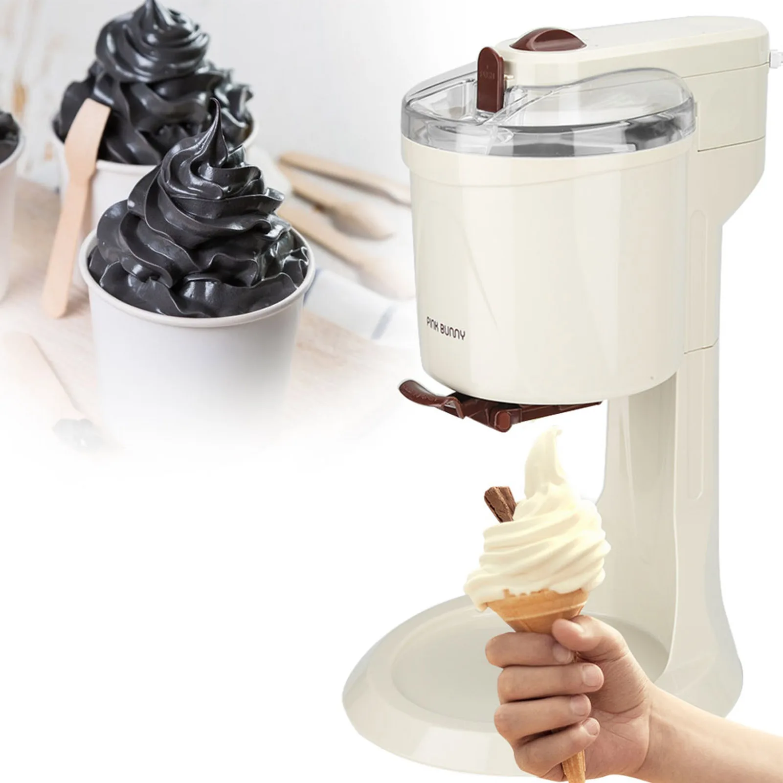 Automatic Kids Ice Cream Maker DIY Fruit Dessert Machine for Home Kitchen 220V Dessert Machine Ice Cream Maker Ice Cream Machine