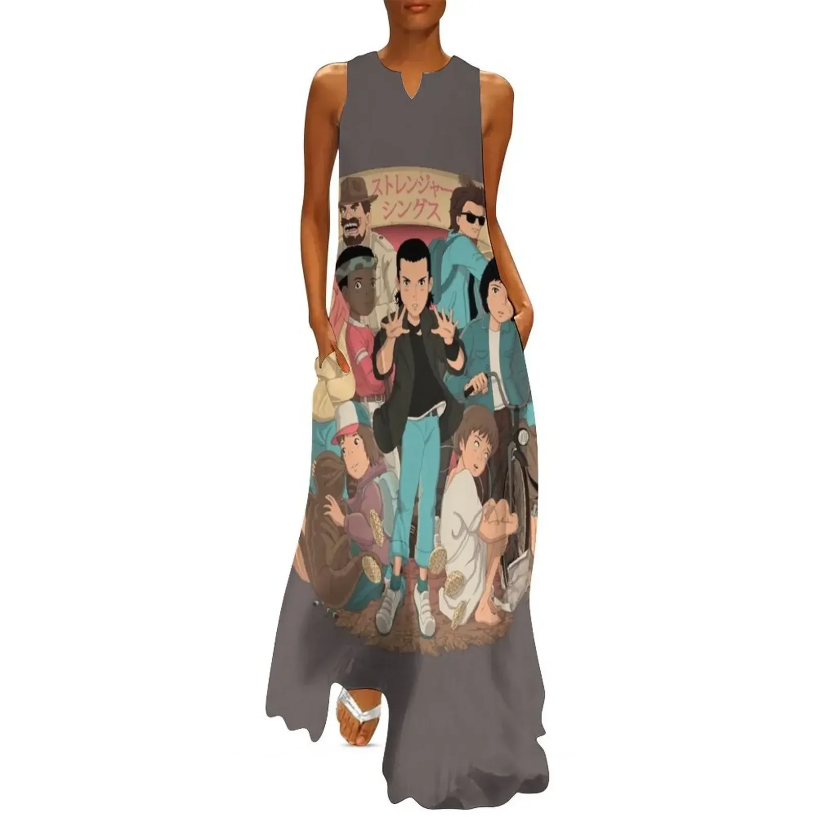 

Stranger Anime 2 Long Dress dress party night elegant dresses plus sizes womans clothing bandage dress