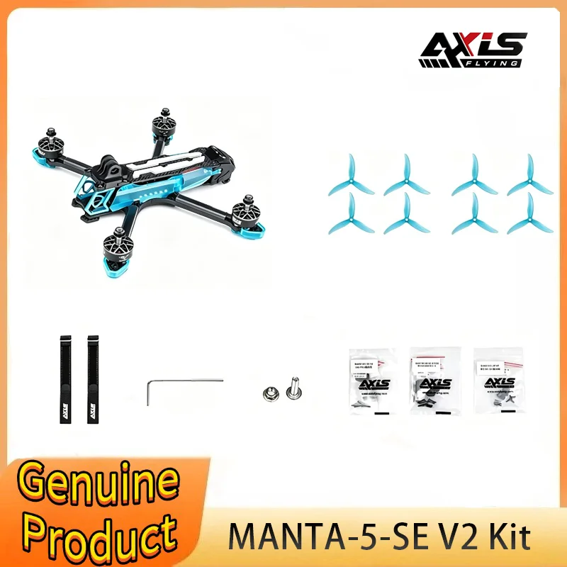 

Axisflying Manta 5 SE V2 Frame Suqeshed X Power System Drone DJI O4 for 5 Inch FPV Freestyle Cinematic Drone FPV Part