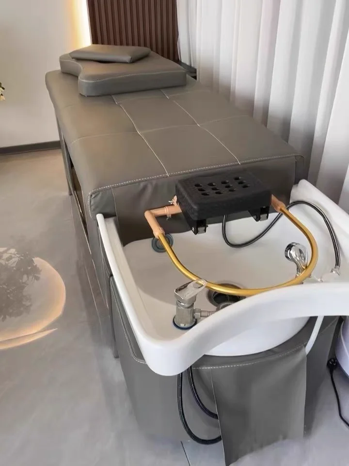 Thai Massage Shampoo Bett für Friseursalons Keramik Becken Kopf Therapie Wasser Zirkulation Begasung