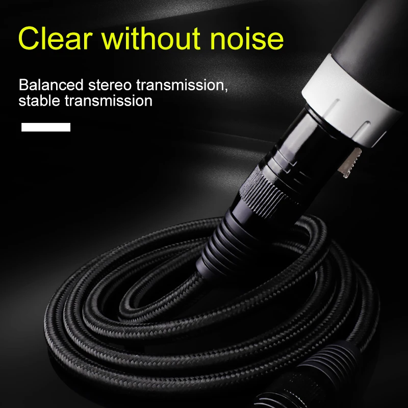 YYTCG XLR Cable Karaoke Microphone Sound Cannon Cable HIFI xlr Audio Cable Stereo 6N OFC Gold-Plated xlr Plug Male to Female