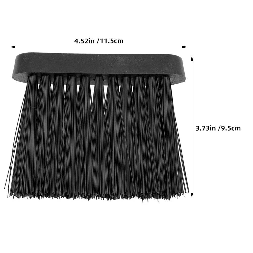 5 pcs Fireplace Brush Set Mini Hearth Broom For Ash Dust Cleaning Tool Handheld Soft Bristle Replacement Head