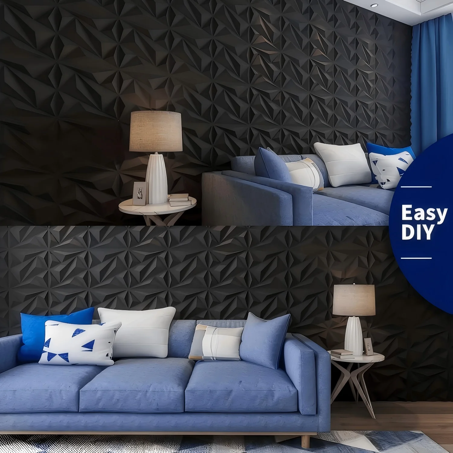 Papel de parede 3d tridimensional para sala de estar, 30x30cm, mural decorativo, à prova d'água, painel de parede 3d, molde, banheiro, cozinha