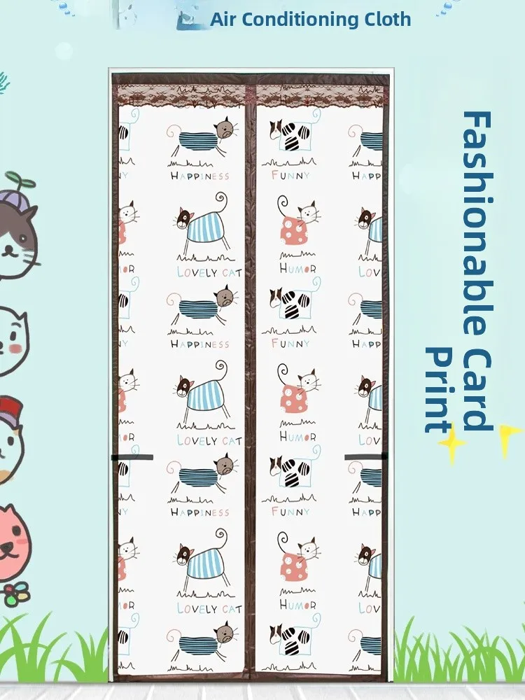 Winter Thermal Plastic Door Curtain Partition Magnetic Absorption Home Use Air Conditioner Heat Preservation Windproof Cold A...
