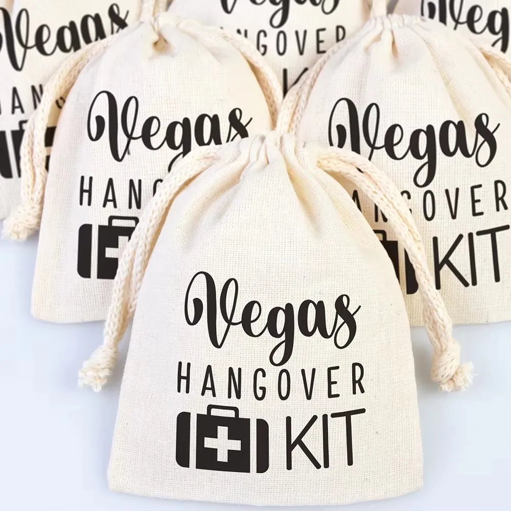 Custom 20/30/50pcs Hangover Survival Kit Favor Bags Wedding Birthday Party Recovery Kit Thank You Gift for Hangover Parties