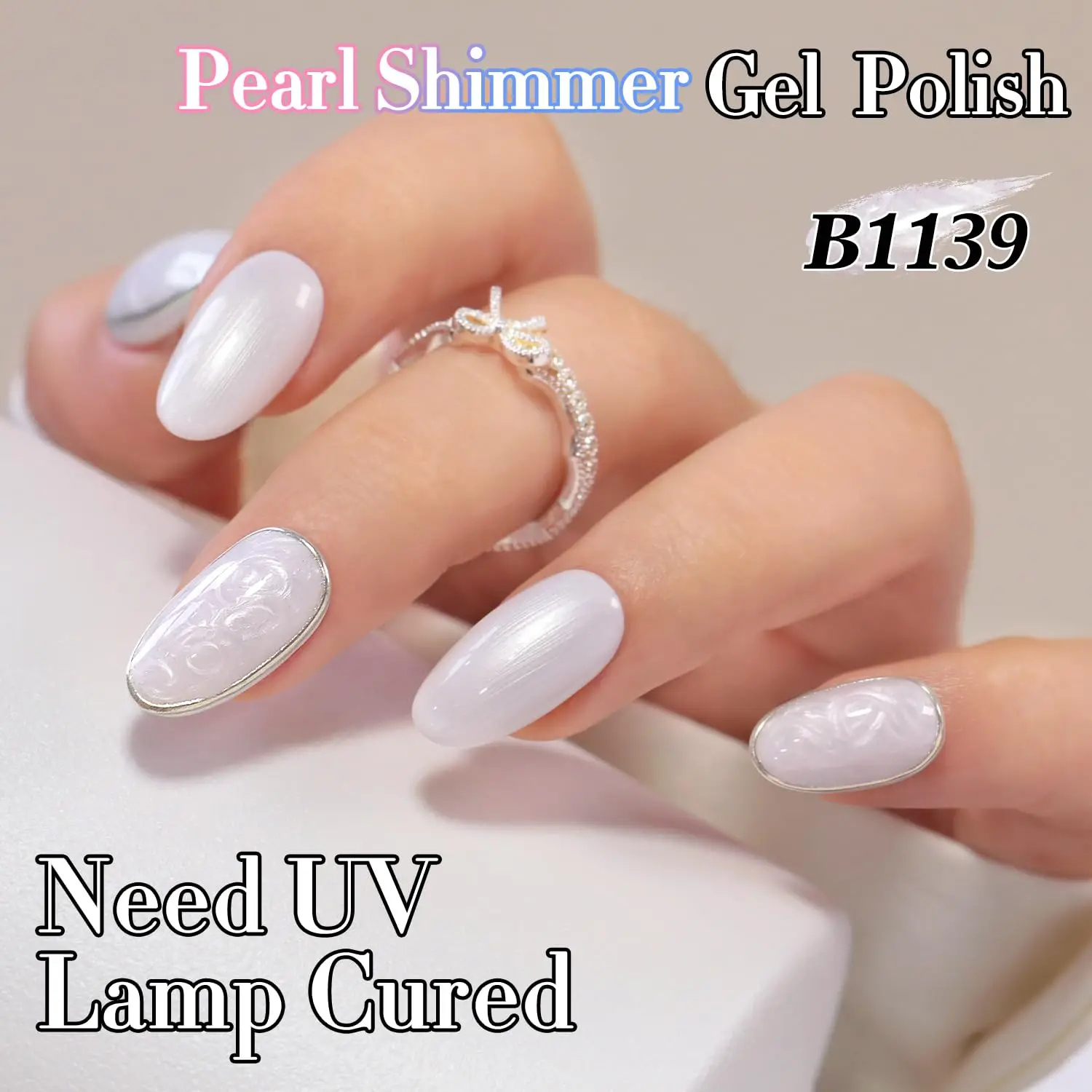Perlweiß 15ML Gel-Nagellack, Reine Farbe, Gleiche Flasche, Soak-Off Gel-Lack für Nagelkunst, Maniküre-Salon, DIY zu Hause für Frauen – Detail 4