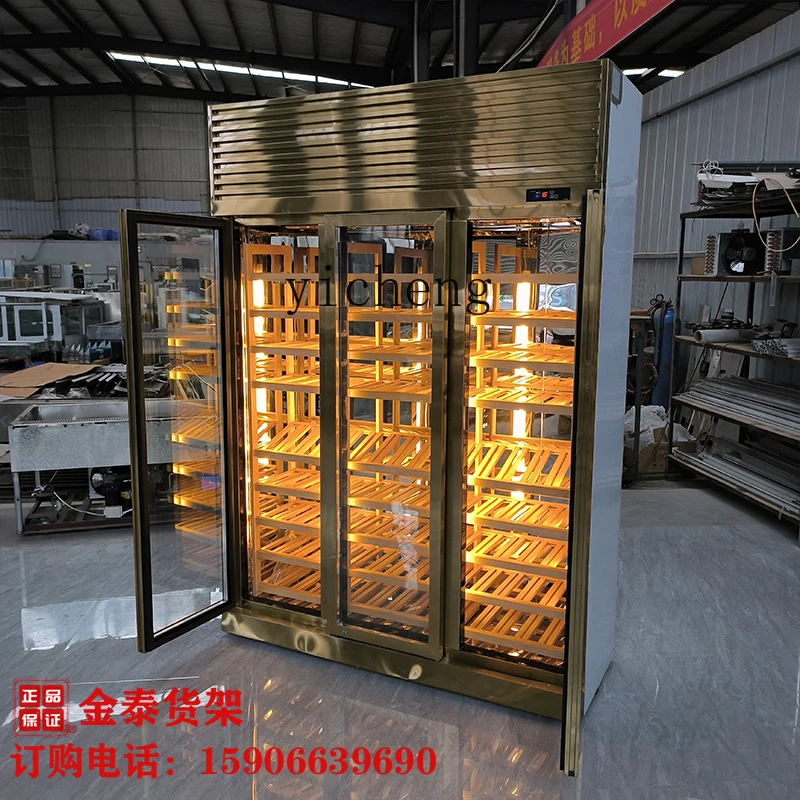 TQH vitrina de vino de temperatura constante de acero inoxidable vitrina simple moderna vitrina de vino de acero inoxidable villa constante