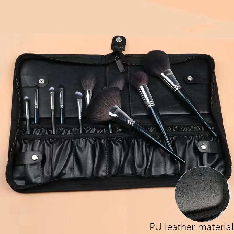 Professionelle Make-up-Pinseltasche, Große Aufbewahrungskapazität, Tragbarer Faltbarer Make-up-Pinselhalter, Make-up-Künstler-Werkzeugkasten – Detail 6