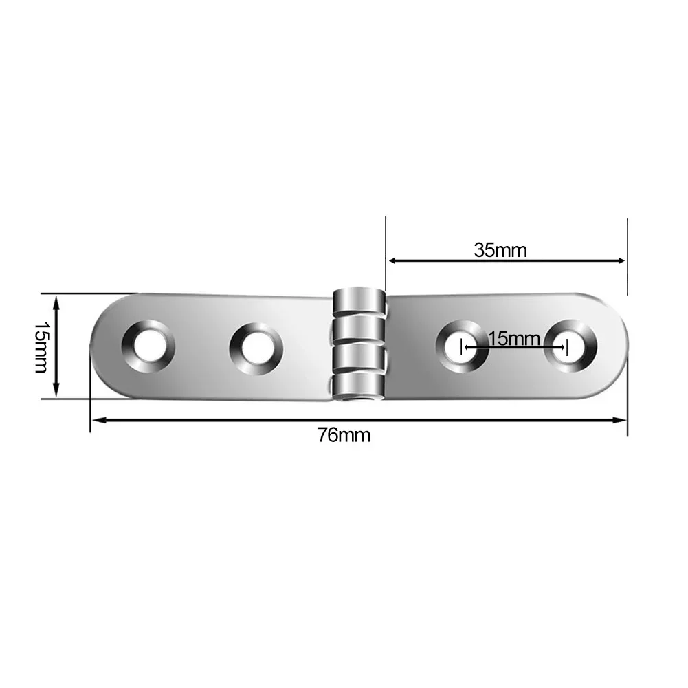 180 Degree 2pcs Foldable Hinge Flap Screw-On Hinges For Sewing Machine Cabinet Rounded Corner Buffer Hinge Furniture Hardware image 4