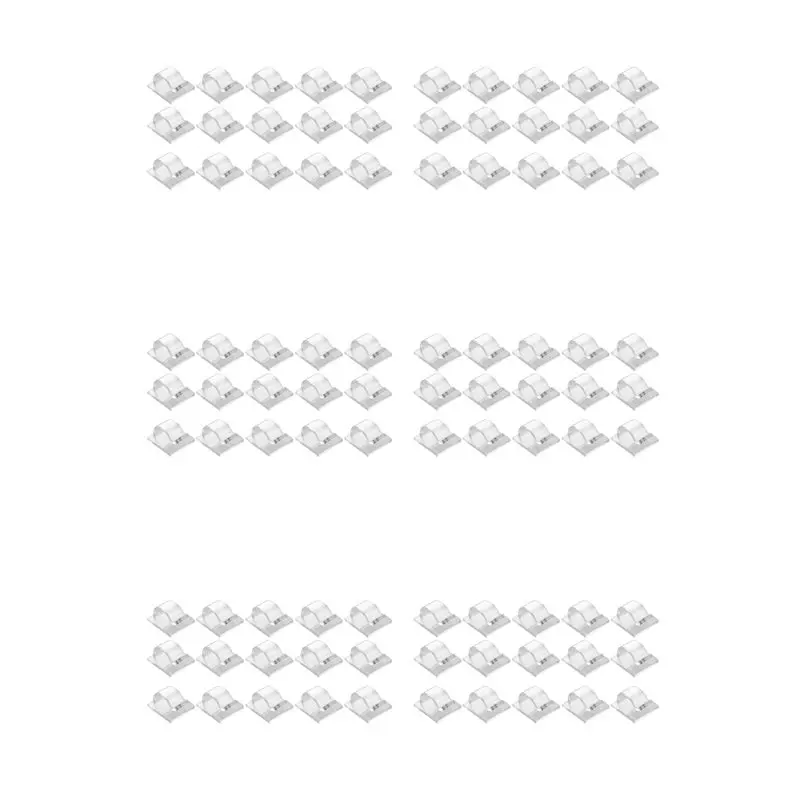 B48B-Hooks For Outdoor String Lights Clips 90 Pack Clips Clear Light Hook With 90 Waterproof Adhesive Backing