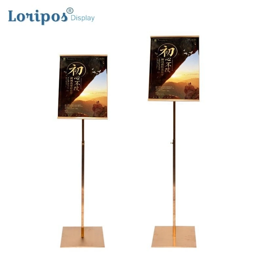 Floor Poster Stand Pop Door Menu Display Stand Vertical Shopping Mall Promotional Billboard Advertising Instructions Sign Stand