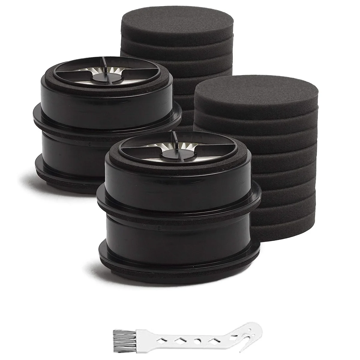 استبدال فلتر HEPA ومجموعة رغوة ، يصلح للمكانس الكهربائية ، F44 ، يقارن إلى 304019001 ، حزمة من 4 مجموعة