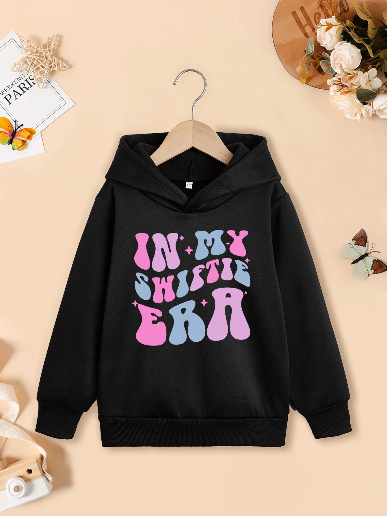 In My Swifrie Era Children Kids Hoodies Letter Print Autumn Long Sleeve Brand Sweatshirts 2-13 Years Boys Girls School Casual Le