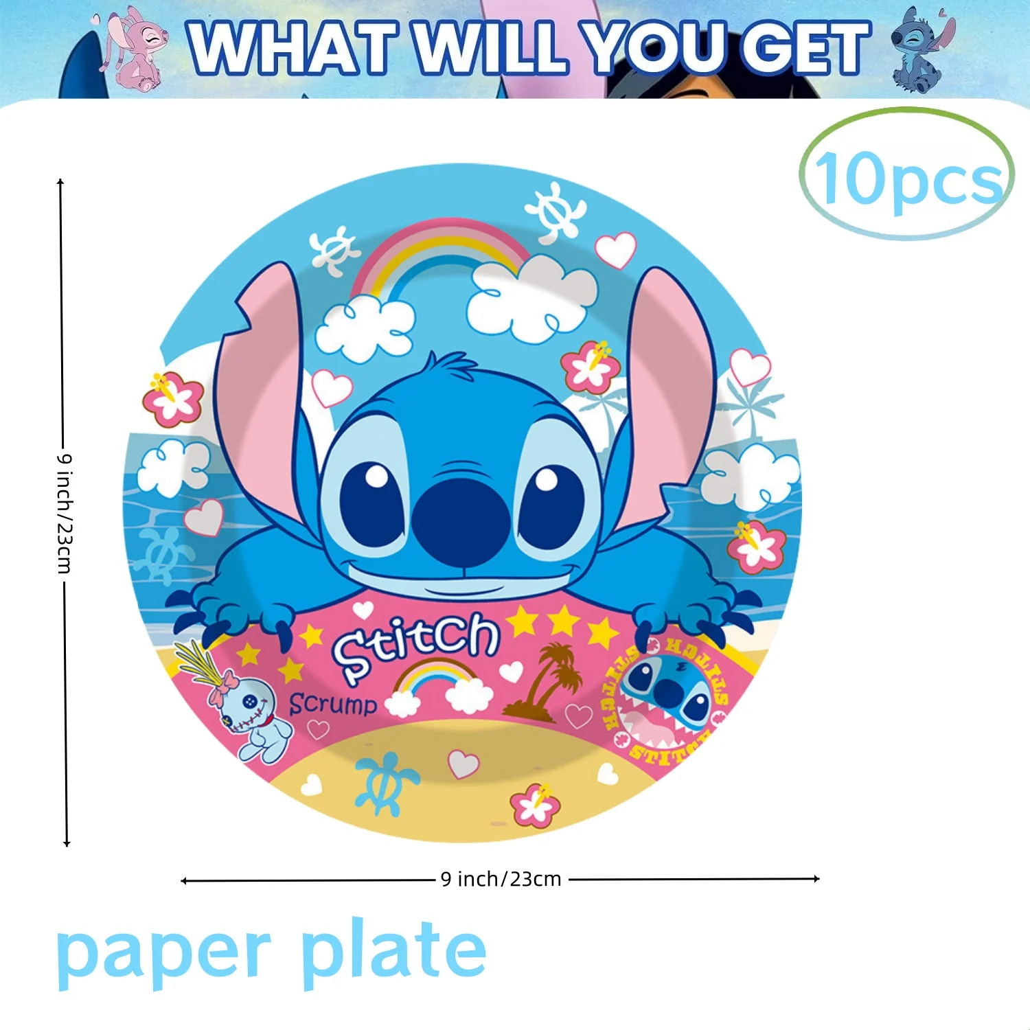 Disney Lilo & Stitch Birthday Party Decor 20pepole Disposable Tableware Stitch Balloon Tablecloth Plate kids Gift Party Supplies