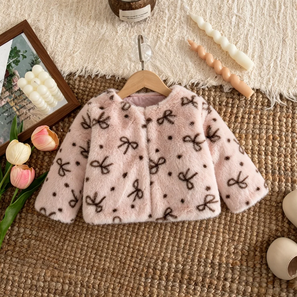 子供服冬用ボウラムウール暖かい女の子用コートかわいいプリンセ - Baby Clothing Winter のレビューと価格