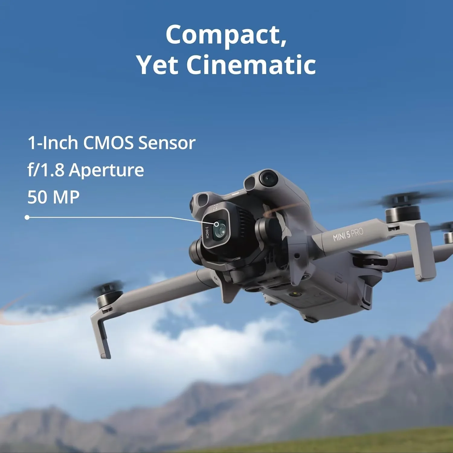 DJI Mini 5 Pro Drone ultraligero y plegable con cámara CMOS de 1 pulgada sensor de obstáculos omnidireccional activo Mini 5 Pro 4