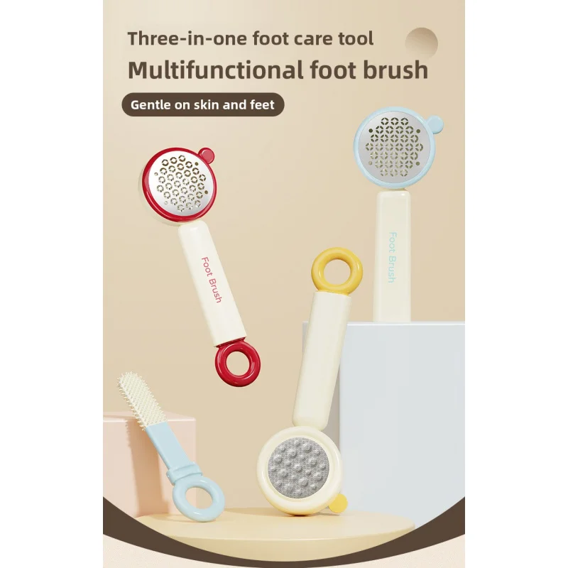 

Foot Soaking and Exfoliating Tool - Multi-Functional Dead Skin Remover for Soles and Heels with Cleaning Brush for Foot Cracks
