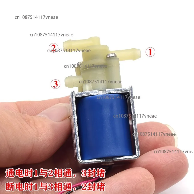 

DC 12V two position three-way water valve, miniature solenoid valve, water level control valve, water vapor valve