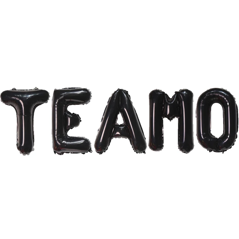 Globo Te amo negro de 16 pulgadas, 5 unidades, globo con letras de aluminio español, suministros de decoración para aniversario de boda y Día de San Valentín, Globos