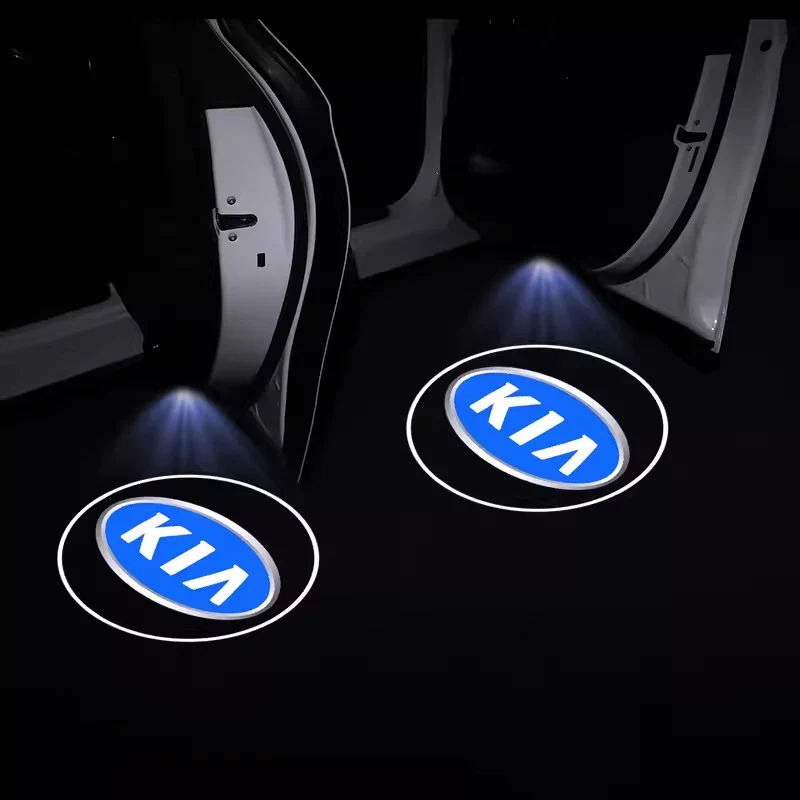 2Pcs LED Car Door Projector Logo High Definition Welcome Light For KIA K5 K9 Sorento Ceed Sportage Carnival Stinger Forte Niro