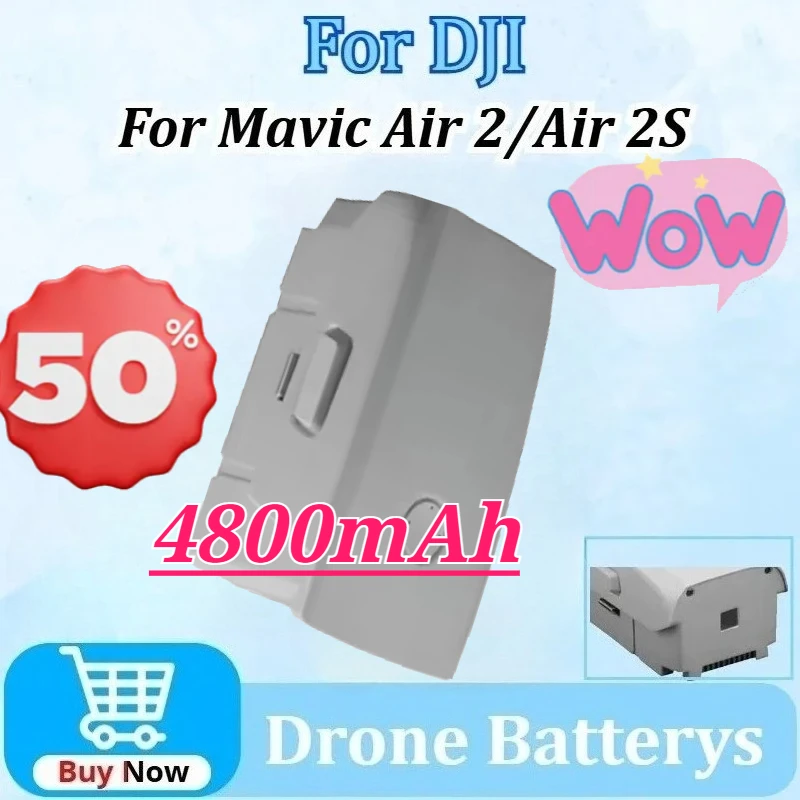 

Newly Upgraded 4800mAh for DJI Mavic Air 2S/Air 2 Intelligent Flight Drone Battery 36 Minute Flight Time Highenergy Battery