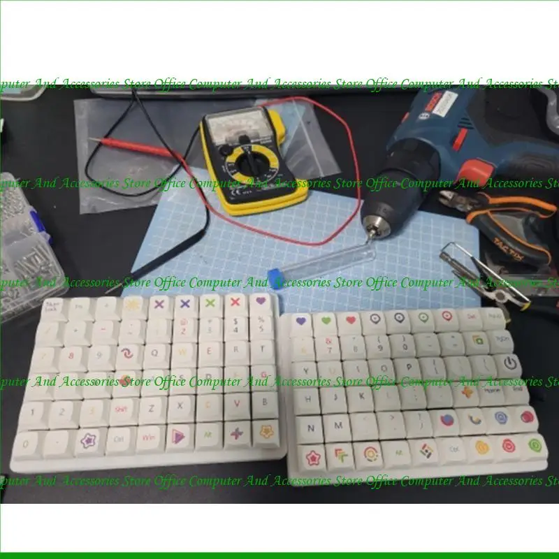 U55C 134 Keys Keycap Dye Sublimation Profil Ceri untuk Keyboard Keycap Mekanik