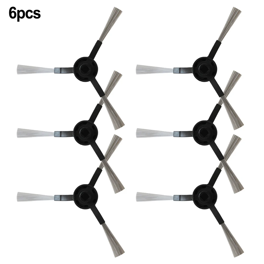 6 Pcs Side Brushes Easy Installation Edges For X-Plorer Hard-to-reach Corners Plastic+Nylon Robot SERIE 130 AI