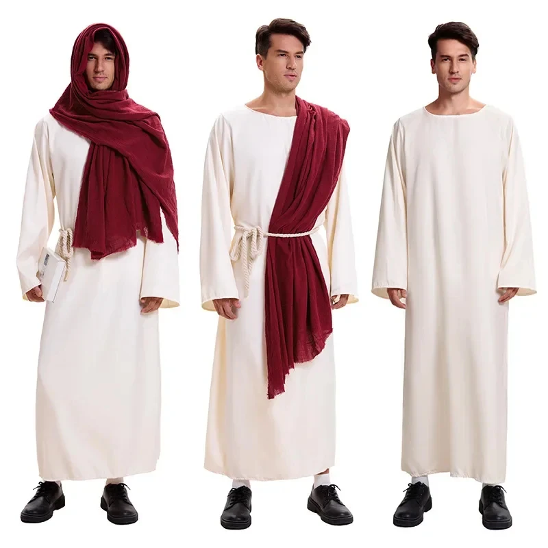 ❤️ ❤️ ❤️ Costume de Cosplay Rétro Arabe Style Dubaï pour Halloween, Robe du Moyen-Orient, Tenue de Missionnaire, Spectacle Scénique, Pasteur C ❤️ ⭐️ ❤️