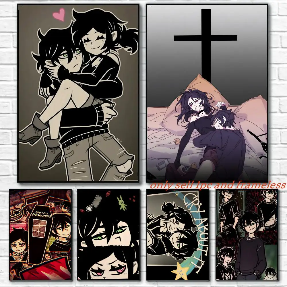 Adventure game T-The Coffin of Andy and Leyley Poster Room Wall Art Decor Waterproof Poster For Home Bar Bedroom Decoration Gift