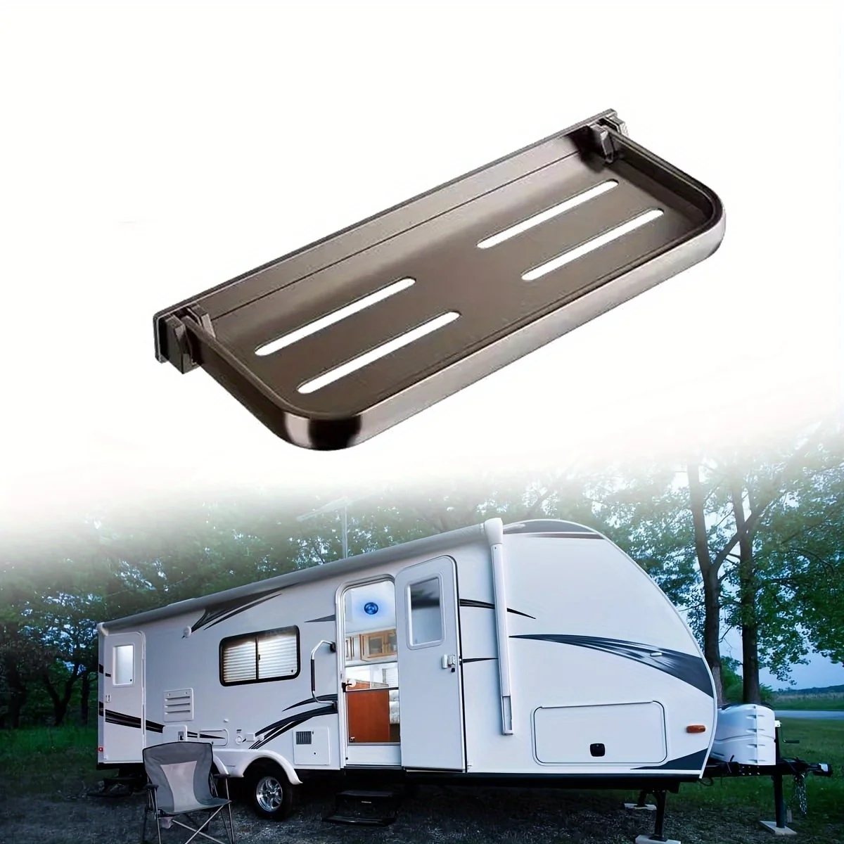 Estante de almacenamiento montado en la pared para Rv, estante de almacenamiento portátil plegable de gran capacidad para autocaravana, caravana, Van, accesorios para RV, 30cm